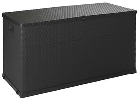 vidaXL Μπαούλο Αποθήκευσης Κήπου Ανθρακί 120x56x63 εκ. Πολυπροπυλένιο