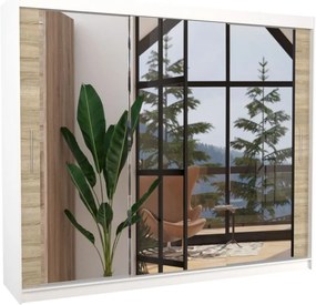 Ντουλάπα Wrexham 250 συρόμενη-Leuko - Drus