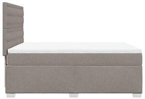 ΚΡΕΒΑΤΙ BOXSPRING ΜΕ ΣΤΡΩΜΑ TAUPE 140X190 ΕΚ. ΥΦΑΣΜΑΤΙΝΟ 3290501