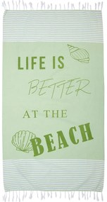 Πετσέτα Θαλάσσης Παρεό 97x175 Σάντυ Πράσινο Viopros