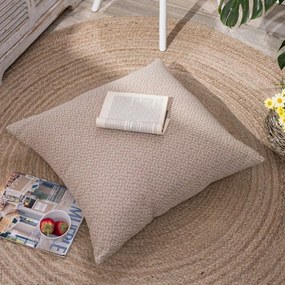 Μαξιλαροθήκη Διακοσμητική Δαπέδου Pesaro 02 Beige Teoran 65Χ65 Βαμβάκι-Πολυέστερ