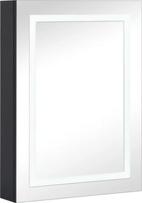 vidaXL Καθρέφτης Μπάνιου με Ντουλάπι &amp; LED 50 x 13 x 70 εκ.