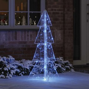 vidaXL Χριστουγεννιάτικο Δέντρο 100 LED Μπλε 120 cm Ακρυλικό