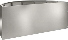 vidaXL Γλάστρα Ασημί 90 x 45 x 35 cm Ανοξείδωτο ατσάλι