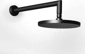 Almar E044075+R50809 Black Matt - Κεφαλή Ντους με Βραχίονα Τοιχου