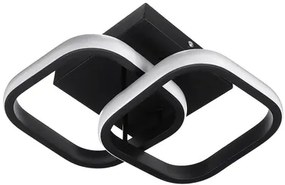 POWERTECH LED φωτιστικό οροφής HLL-0079, 20W, 4000K, 24x20cm, μαύρο