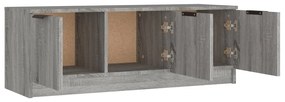 Έπιπλο Τηλεόρασης Γκρι Sonoma 102x35x36,5εκ. Επεξεργασμένο Ξύλο - Γκρι