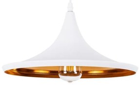 Κρεμαστό Φωτιστικό SHANGHAI WHITE Μέταλλο Φ37 Λευκό 01026-B Globostar-01026-B-Λευκό 01026-B