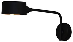 Φωτιστικό Τοίχου - Απλίκα HL-3535-1 77-3863 Roy Black  Homelighting Metal