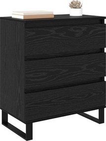 vidaXL Πλαϊνό γραφείο Μαύρη Οξυά 60 x 35 x 70 cm Επεξεργασμένο ξύλο