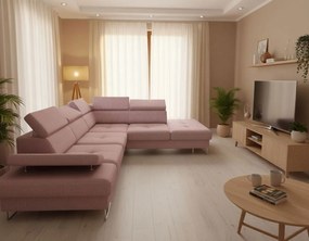 Γωνιακός καναπές Gelito-Roz-Δεξιά