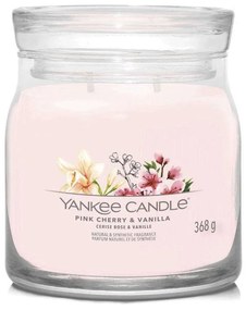 Αρωματικό Κερί Signature Pink Cherry &amp; Vanilla Medium 1630020E 9,3x11,4cm Powder Pink Yankee Candle