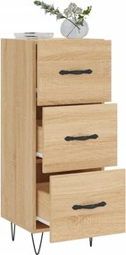 vidaXL Ντουλάπι Sonoma Δρυς 34,5x34x90 εκ. από Επεξεργασμένο Ξύλο