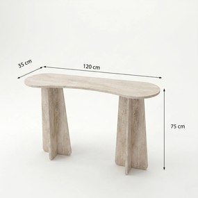 Συρταριέρα Τραβερτίνη SEUFRU 120x35x75