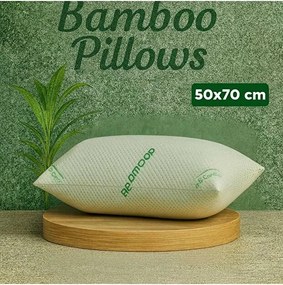 Stewehome Σετ 8 Ορθοπεδικά Μαξιλάρια Bamboo Πολύ Άνετα Μαλακά Πράσινα 50x70 cm