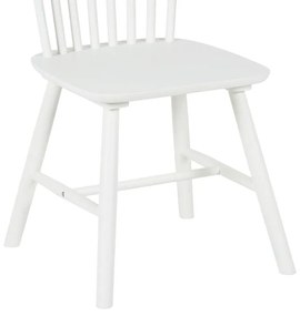 Καρέκλα Melia rubberwood σε λευκή απόχρωση 45x51x87εκ 4αδα 45x51x87 εκ.