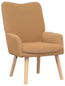 vidaXL Χαλαρωτική Πολυθρόνα Μπεζ 63 x 67 x 94 εκ. ύφασμα