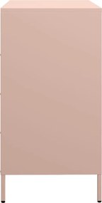 vidaXL Ντουλάπι Ροζ 68x39x73,5 εκ. από Χάλυβα Ψυχρής Έλασης