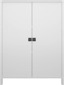 Κομότα Δίφυλλη Marocco Λευκό 99x37x130.5cm TO-MARKOM2DWHITE
