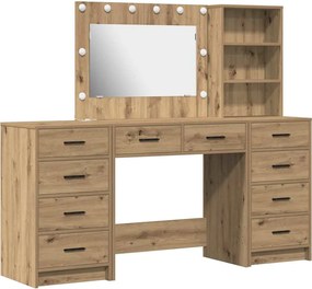 vidaXL Τραπέζι περιποίησης 3 pcs Artisan Oak Επεξεργασμένο ξύλο