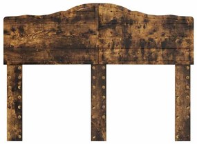 vidaXL Κεφαλάρι Καπνιστό Δρύς 120 cm Επεξεργασμένο ξύλο