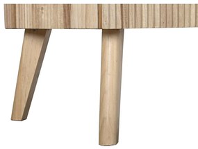 Σκευοθήκη DKD Home Decor Χρυσό Ανοιχτό καφέ Ξυλο παουλόβνια Ξύλο MDF 157 x 40 x 80 cm