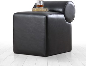 Πουφ Σκαμπό Μαύρο ROHIN DERI 60x45x56