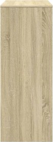 vidaXL Τραπέζι Μπαρ με Ράγες Sonoma Δρυς 90x40x103,5 εκ Επεξεργ. Ξύλο