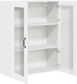 vidaXL Ραφιέρα τοίχου PORTO Λευκό 80 x 31 x 100 cm Επεξεργασμένο Ξύλο