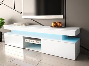 Έπιπλο τηλεόρασης Glossa 2D 190 με LED-Leuko Gualistero