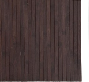 vidaXL Χαλί Ορθογώνιο Σκούρο Καφέ 80 x 200 εκ. Μπαμπού