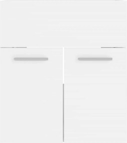 vidaXL Ντουλάπι Νιπτήρα Λευκό 41x38,5x46 εκ. από Επεξεργασμένο Ξύλο