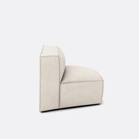 Γωνιακή πολυθρόνα με ταπετσαρία από βελούδο κοτλέ, Seven