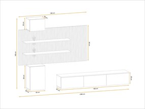 Swap XIX Σύνθεση Καφέ δρυς 280x180x40