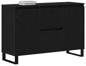 vidaXL Μπουφές Μαύρο Δρυς 104x35x70 εκ Κατασκευασμένο Ξύλο