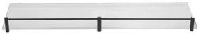 Karag 0655-0955 Mensole Εταζέρα γυάλινη 50cm ματ Μαύρη ματ