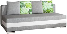 Καναπές - κρεβάτι Zenia-Γκρι - Λευκό