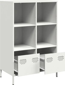 vidaXL Ντουλάπα Λευκό 68x39x103,5 εκ. από Χάλυβα