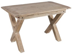 Artekko Attari Ξύλινο Τραπέζι σε Λευκή Πατίνα (120x70x75)cm - 720-1306-WHITE - 720-1306-WHITE
