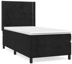 ΚΡΕΒΑΤΙ BOXSPRING ΜΕ ΣΤΡΩΜΑ ΜΑΥΡΟ 90X190 ΕΚ. ΒΕΛΟΥΔΙΝΟ 3132593