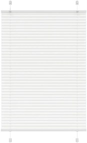 vidaXL Πλισέ περσίδα Λευκό 95x100 cm Πλάτος υφάσματος 94,4 cm