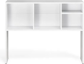 VEVOR Desktop Bookshelf White Desktop Storage Organizer 1-Tier for Office &amp; Home