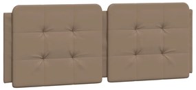 vidaXL Κρεβάτι με Στρώμα Καπουτσίνο 160x200εκ.από Συνθ.Δέρμα