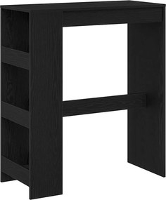 vidaXL Τραπέζι Μπαρ με Ράφια από Μαύρη Δρυς 90x40x103,5 εκ. από Τεχνητό Ξύλο