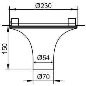 ΟΡΟΦΗΣ ΦΩΤΙΣΤΙΚΟ 1XGU10 TRIMLESS ΓΥΨΙΝΟ D23XH15CM AVA - G1018S - G1018S