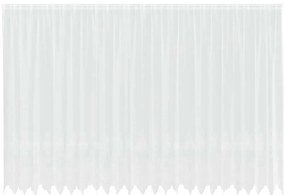 vidaXL Κουρτίνες με κουρτίνες Floral Λευκό 600 x 240 εκ. Πολυεστέρας