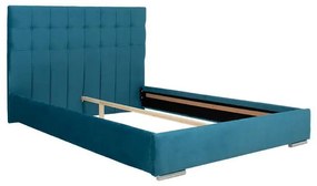 Επενδυμένο Κρεβάτι New Cagliari Fylliana Πετρόλ 120x200 εκ. 129x214x115 εκ.