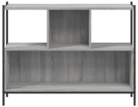 vidaXL Βιβλιοθήκη Γκρι Sonoma 102x28x77,5 εκ. από Επεξεργασμένο Ξύλο