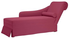 vidaXL Ανάκλιντρο Μπορντό Βελούδινο με Μαξιλάρι και Μπράτσο