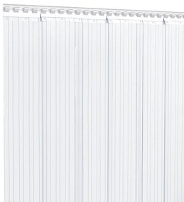 VidaXL Λωριδοκουρτίνα Διαφανής 25 μ. 200 χιλ. x 1,6 χιλ. από PVC